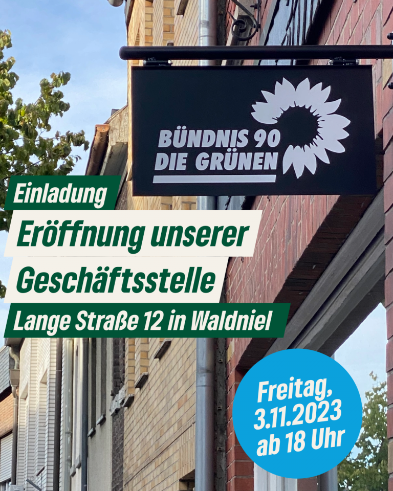Einladung: Eröffnung der Geschäftsstelle