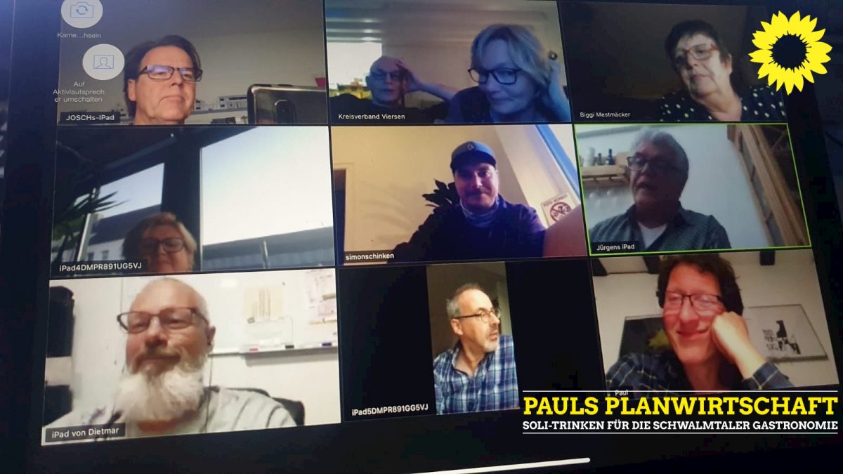 Screenshot mit 9 grünen Mitgliedern 